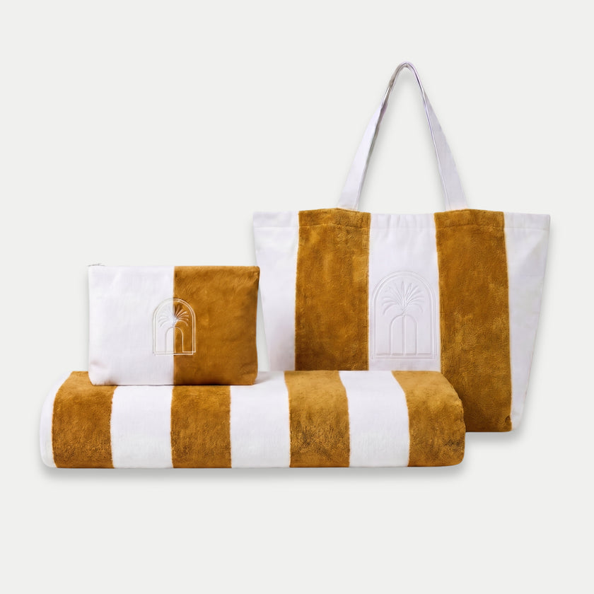 DOUXE Beach Essentials Set Mustard