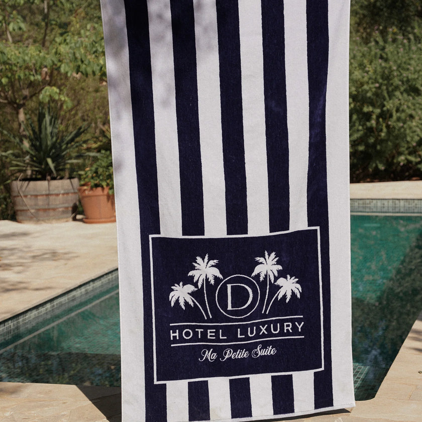 Hotel Beach Towel Cap Ferrat Blue - Free gift worth €58