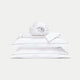 Duvet Cover Set + Fitted Sheet Egyptian Cotton Percale | Carmel White
