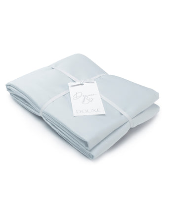 Duvet Cover Set Egyptian Cotton Sateen 400 TC | Pastel Blue