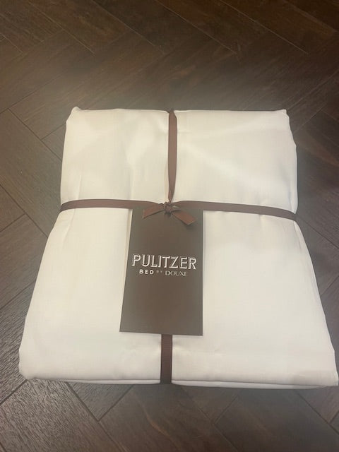 Pulitzer Duvet Cover Egyptian Cotton Sateen 400TC | White | Outlet