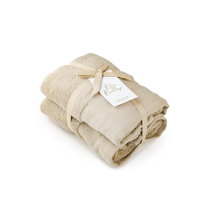 Towel zero-twist cotton 50x100 cm (4 pcs) | Latte