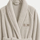 Bathrobe zero-twist cotton with embroidery | Pebble Beach