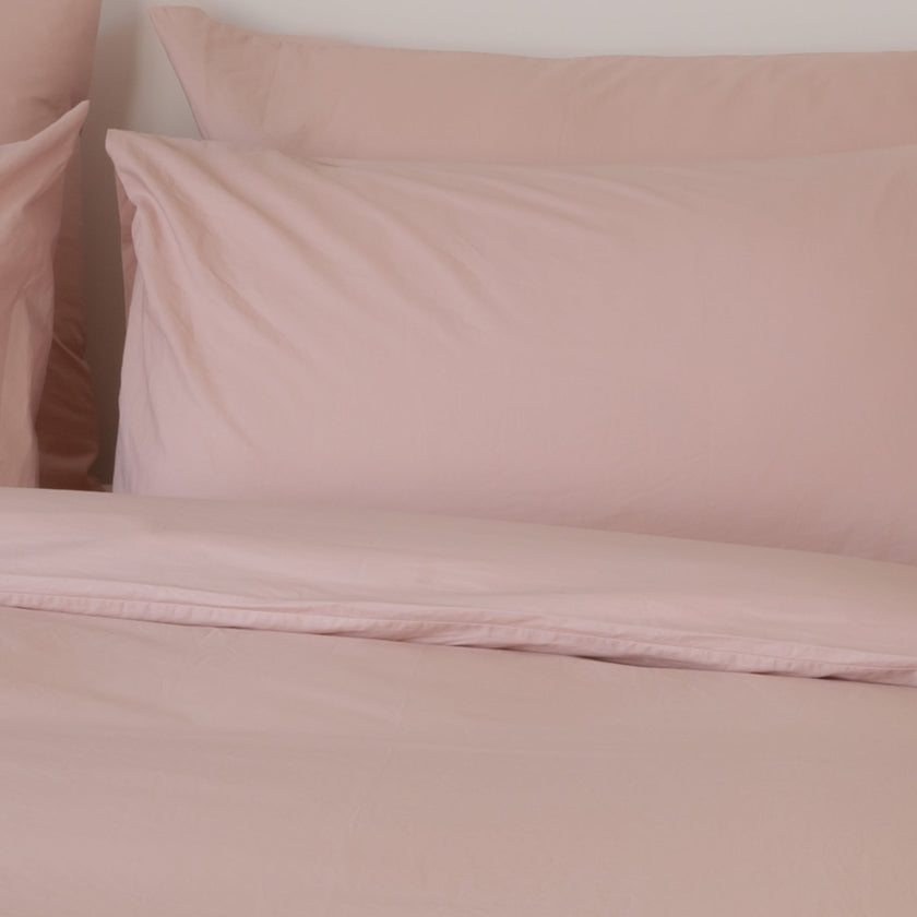 Kids Pillowcase Egyptian Cotton Percale 400TC Blush Pink - Petit Hôtel