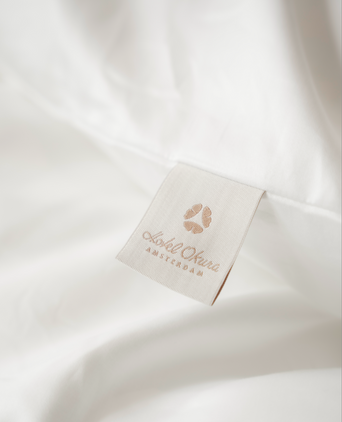 Okura Duvet Cover Set Egyptian Cotton 600TC Sateen | White