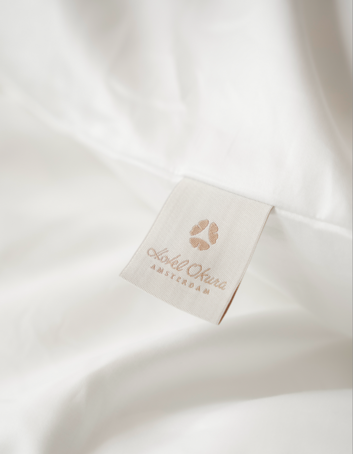 Okura Duvet Cover Set Egyptian Cotton 600TC Sateen | White