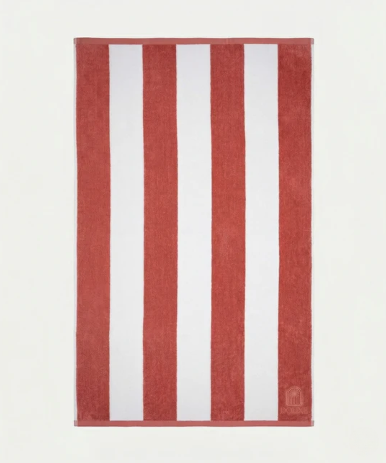 DOUXE Hotel Beach Towel Faded Coral 100x180 cm