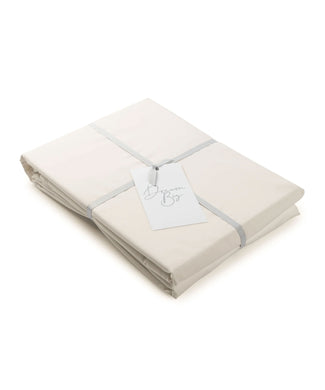 Duvet Cover Set Egyptian Cotton Percal 400 TC | Chalk White