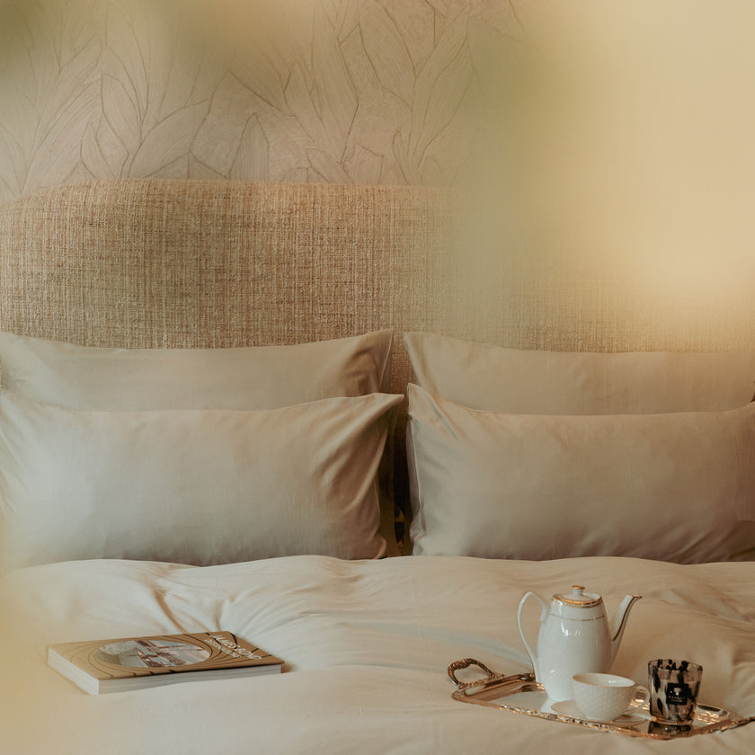 Duvet Cover Set Egyptian Cotton Sateen 400 TC | Champagne