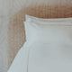 Duvet Cover Set + Fitted Sheet Egyptian Cotton Percale | Carmel White