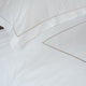 Duvet Cover Set + Fitted Sheet Egyptian Cotton Percale | Carmel White