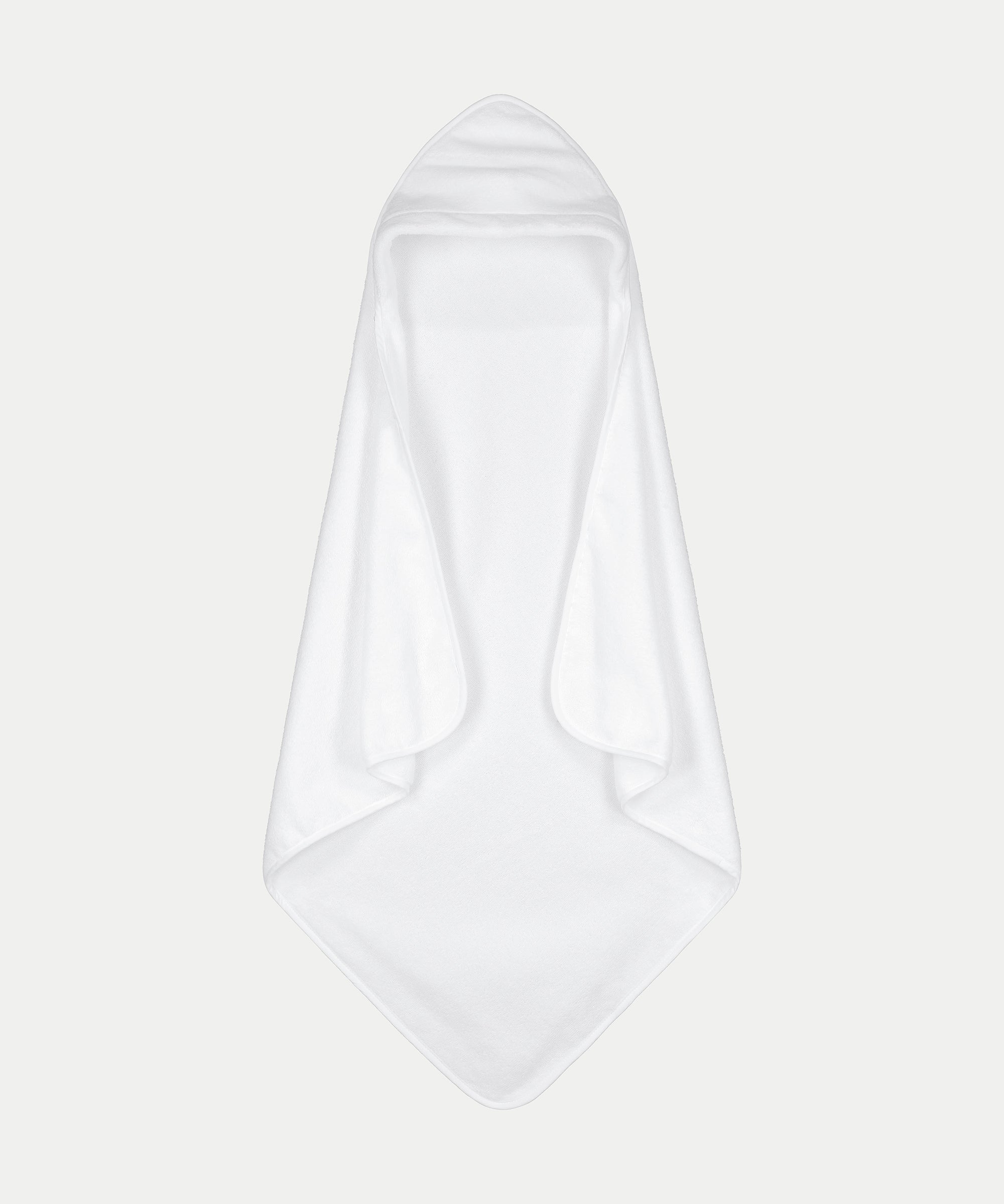 Baby Hooded Towel zero-twist cotton | White