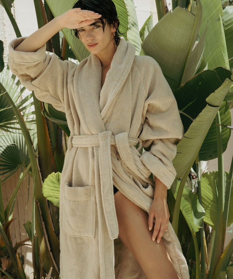 Bathrobe zero-twist cotton | Pebble Beach