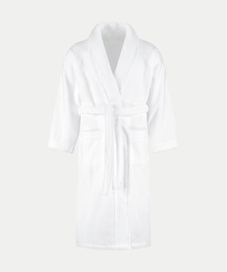Bathrobe zero-twist cotton | White