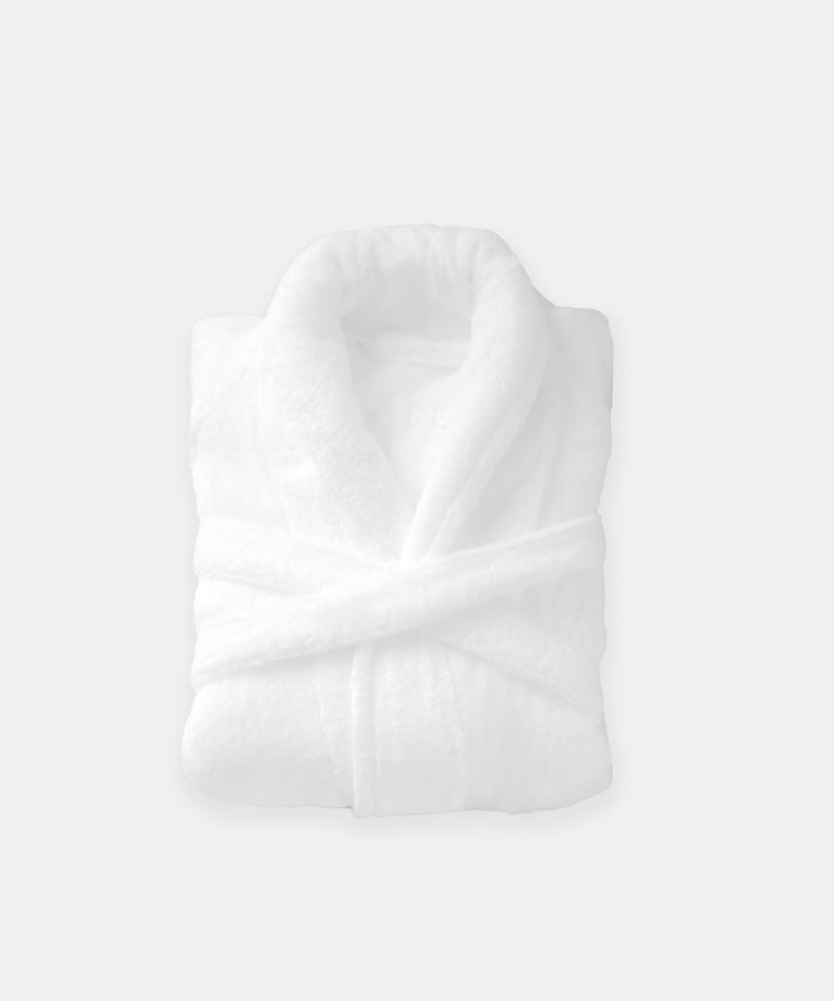 Bathrobe zero-twist cotton | White