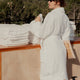 Bathrobe zero-twist cotton | White