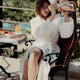 Bathrobe zero-twist cotton | White