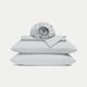 Duvet Cover Set & Fitted Sheet Percale | Silver Grey