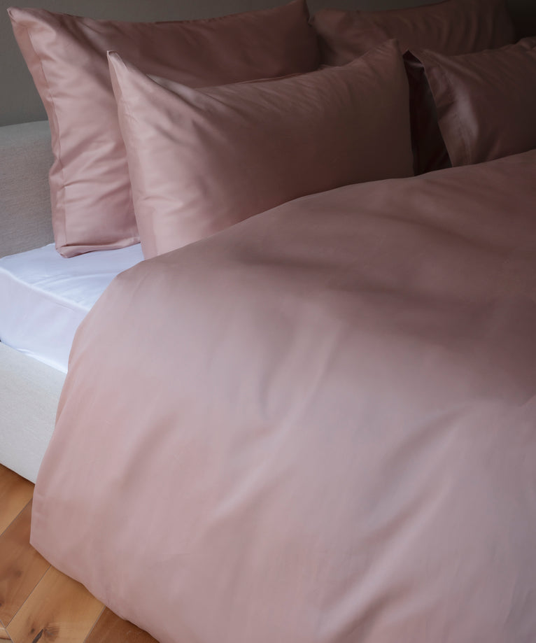 Duvet Cover Set Egyptian Cotton Sateen 400 TC | Blush Pink