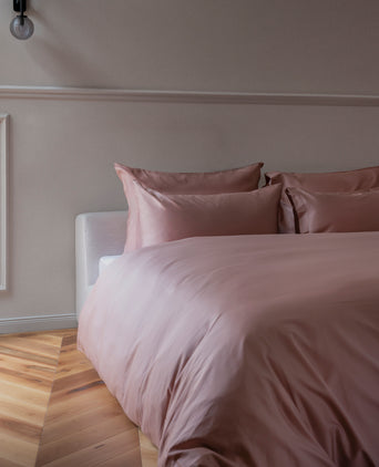 Duvet Cover Set Egyptian Cotton Sateen 400 TC | Blush Pink