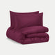 DOUXE Duvet Cover Set Egyptian Cotton Sateen 400TC | Burgundy | Limited Edition