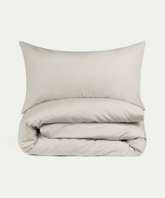 Duvet Cover Set Egyptian Cotton Percale 400 TC | Greige