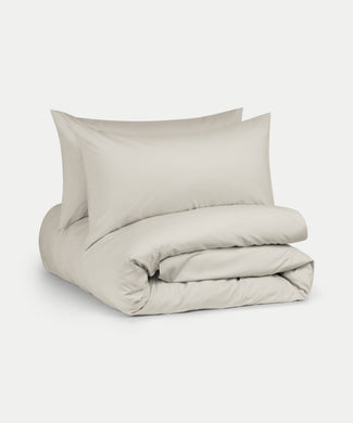 Duvet Cover Set Egyptian Cotton Percale 400 TC | Greige