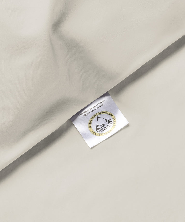 Kids Duvet Cover Egyptian Cotton Percale 400TC Greige - Petit Hôtel