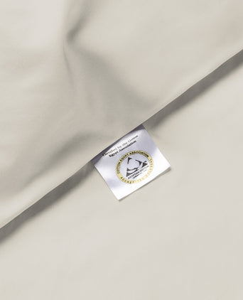 Set of 2 Pillowcases Egyptian Cotton Percale 400TC | Greige