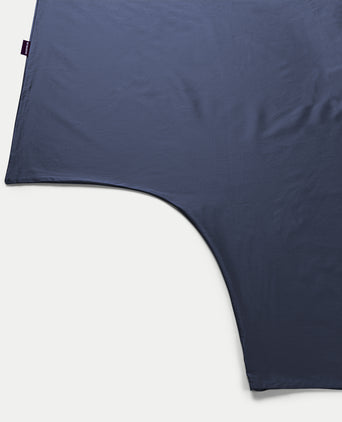 Duvet Cover Set & Fitted Sheet Sateen | Harbour Blue