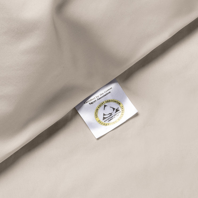Duvet Cover Set & Fitted Sheet Percale | Latte