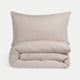 Duvet Cover Set & Fitted Sheet Washed Linen | Oat