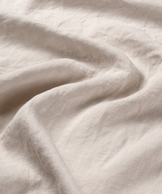 Duvet Cover Set & Fitted Sheet Washed Linen | Oat
