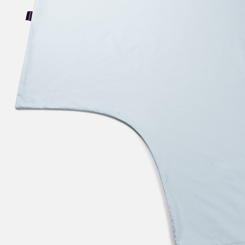 Kids Duvet Cover Egyptian Cotton Percale 400TC Pastel Blue - Petit Hôtel