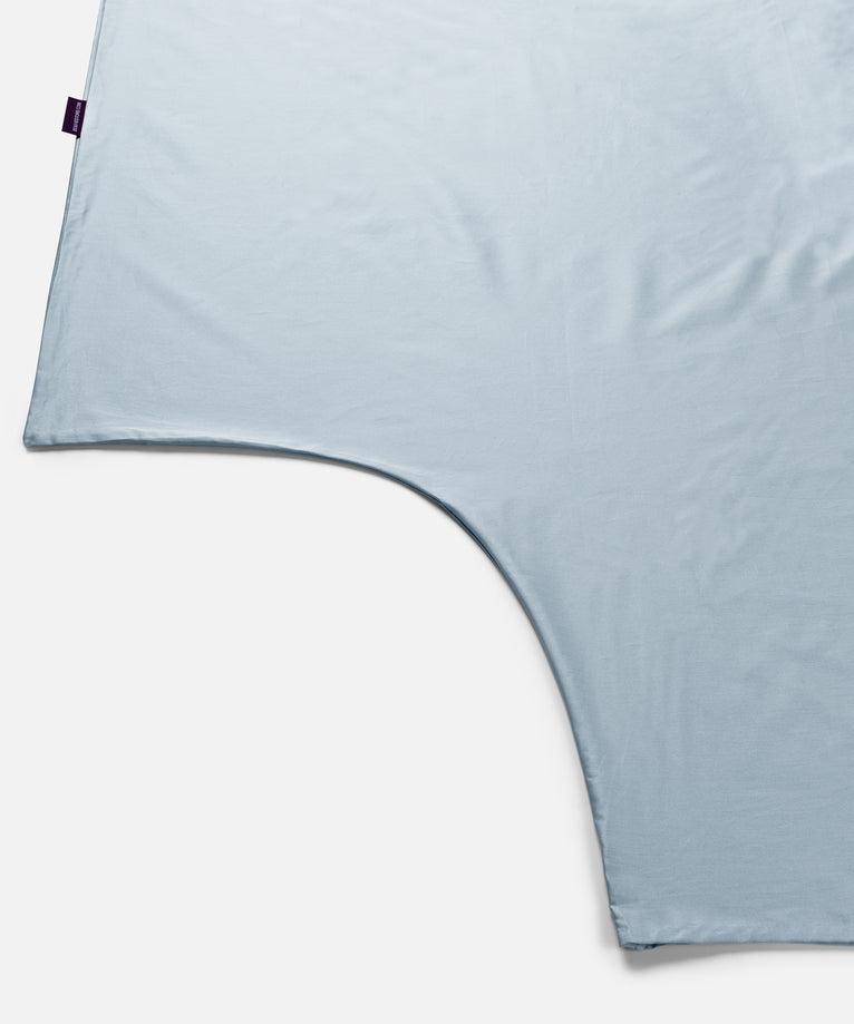 Duvet Cover Set & Fitted Sheet Sateen | Pastel Blue