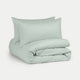 Duvet Cover Set Egyptian Cotton Percale 400 TC | Pastel Green