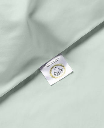 Duvet Cover Set Egyptian Cotton Percale 400 TC | Pastel Green