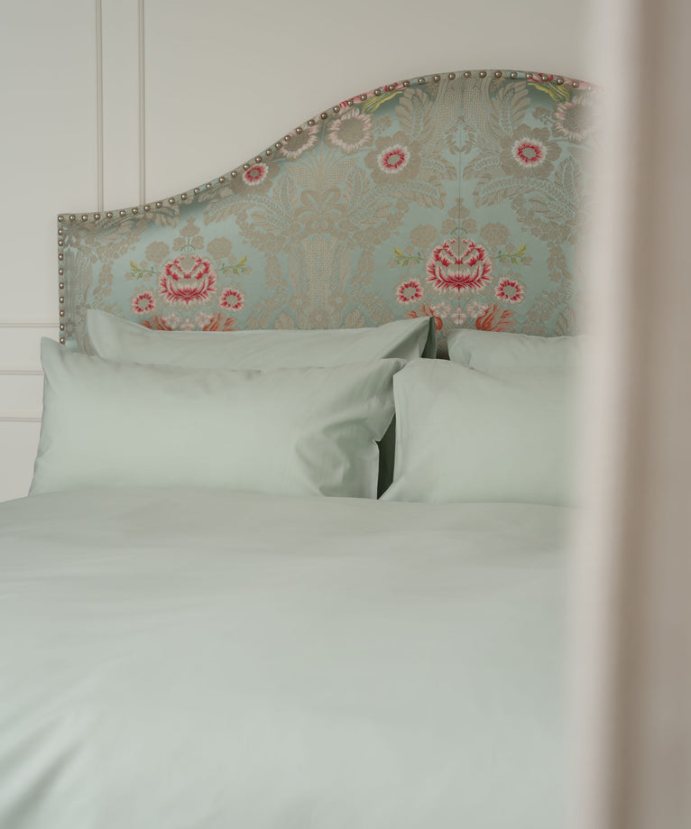 Duvet Cover Set Egyptian Cotton Percale 400 TC | Pastel Green