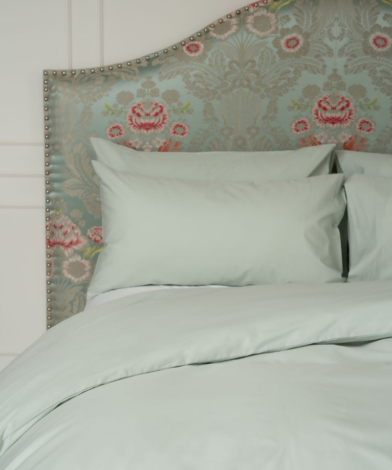 Duvet Cover Set Egyptian Cotton Percale 400 TC | Pastel Green