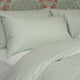 Set of 2 Pillowcases Egyptian Cotton Percale 400TC | Pastel Green