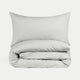 Duvet Cover Set & Fitted Sheet Percale | Silver Grey