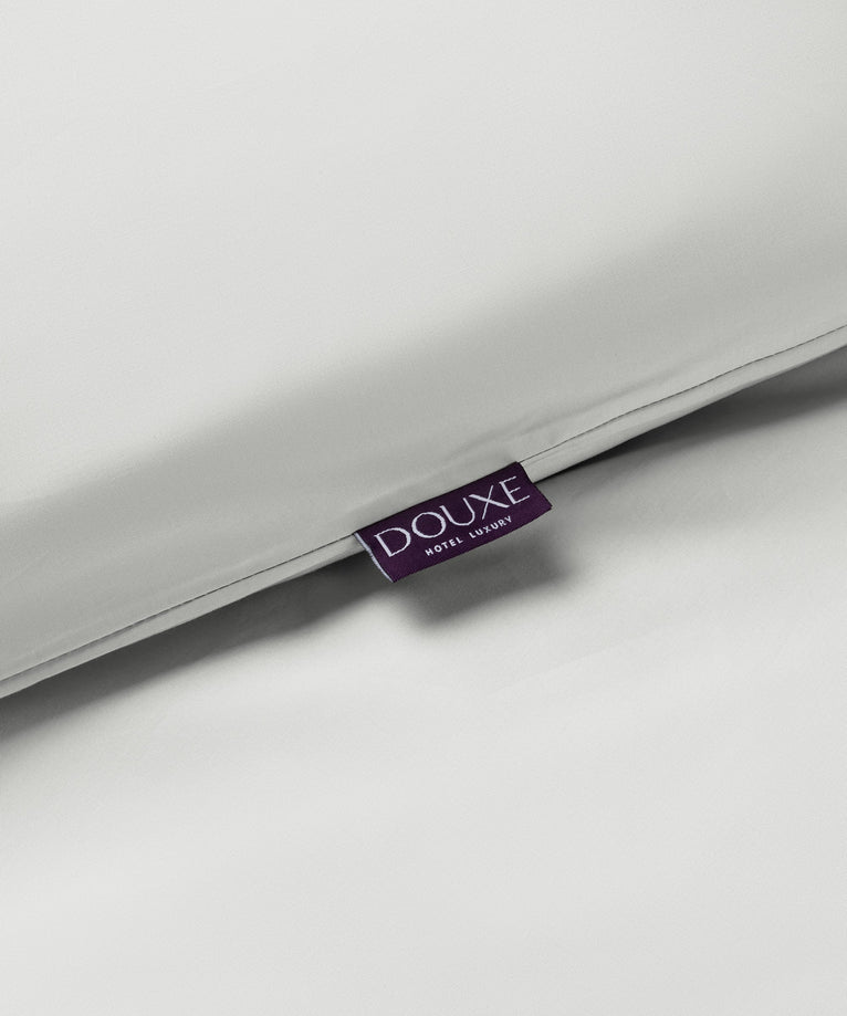 Kids Duvet Cover Egyptian Cotton Percale 400TC Silver Grey - Petit Hôtel