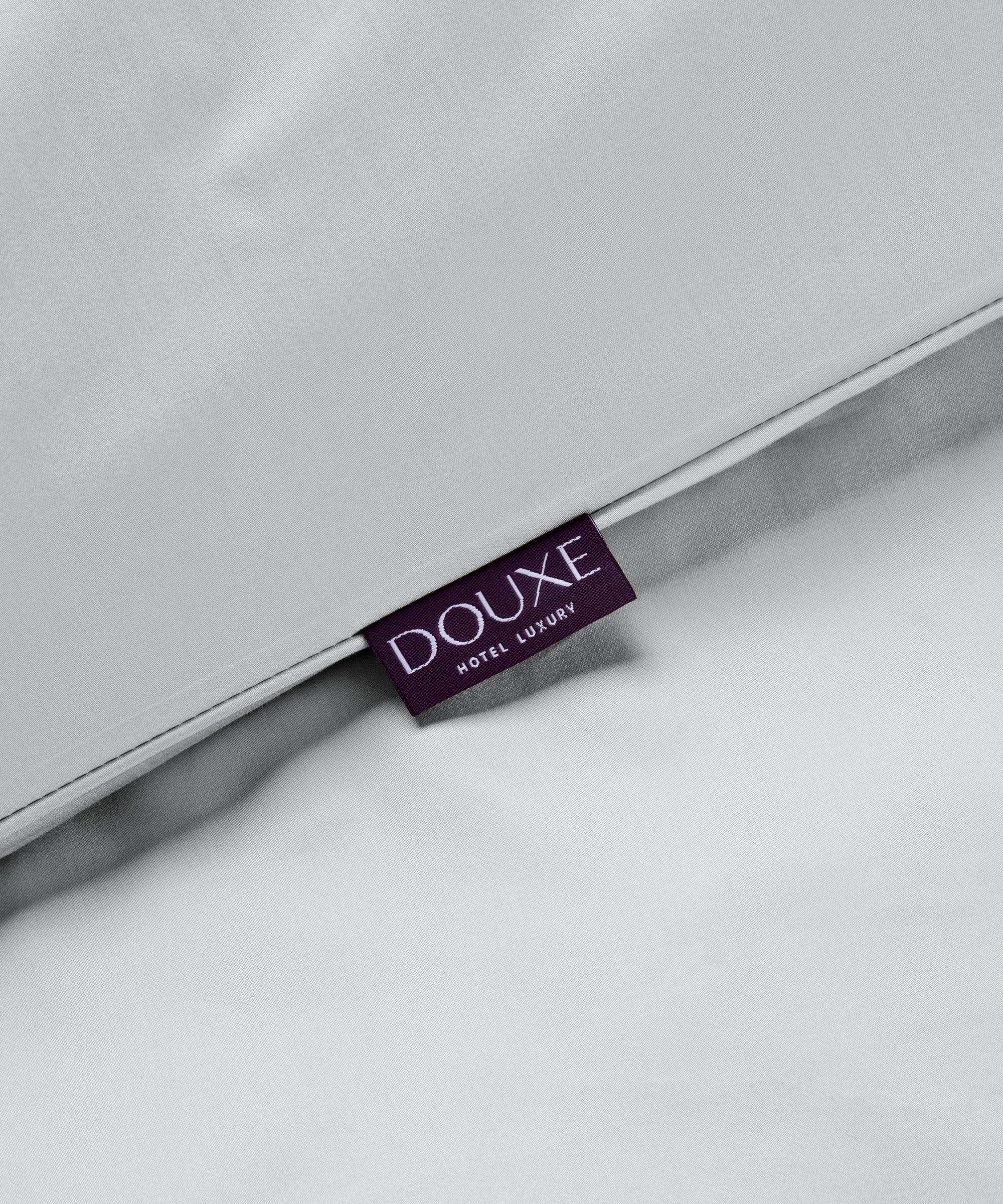 Duvet Cover Set Egyptian Cotton Sateen 400 TC | Silver Grey