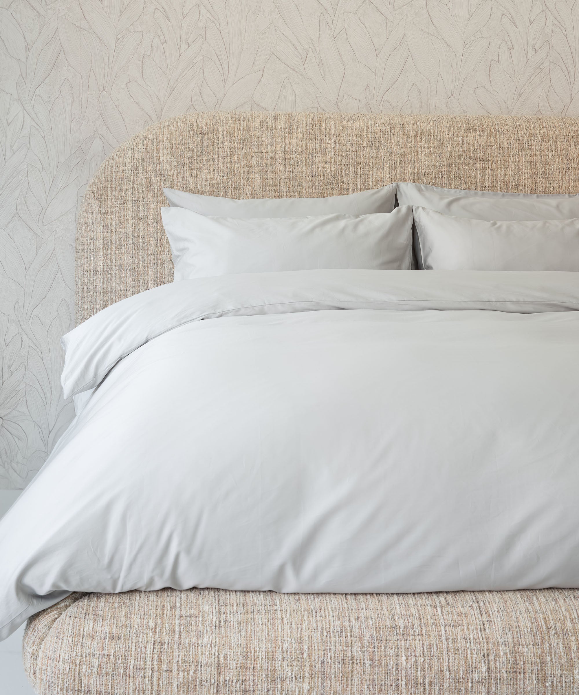 Duvet Cover Set Egyptian Cotton Sateen 400 TC | Silver Grey