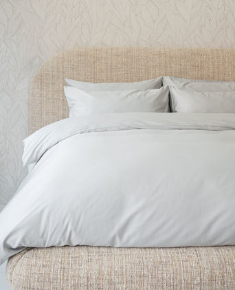 Duvet Cover Set Egyptian Cotton Sateen 400 TC | Silver Grey