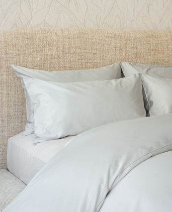 Duvet Cover Set Egyptian Cotton Sateen 400 TC | Silver Grey