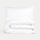 Duvet Cover Set & Fitted Sheet Percale | White