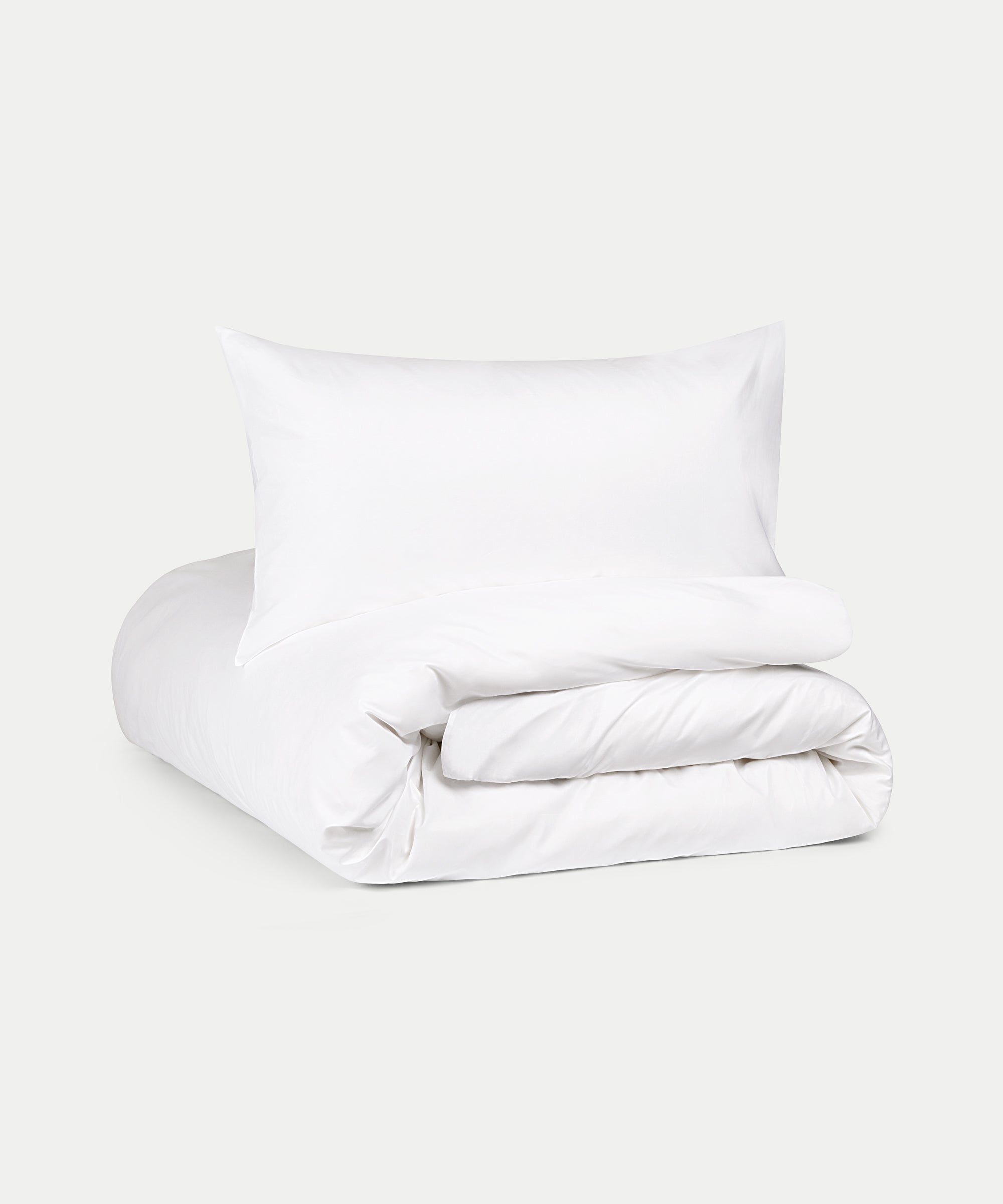 Duvet Cover Set Egyptian Cotton Percale 400 TC | White