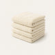 Guest towel zero-twist cotton 30x30 cm (4 pcs) | Cream