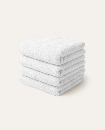 Guest towel zero-twist cotton 30x30 cm (4 pcs) | White